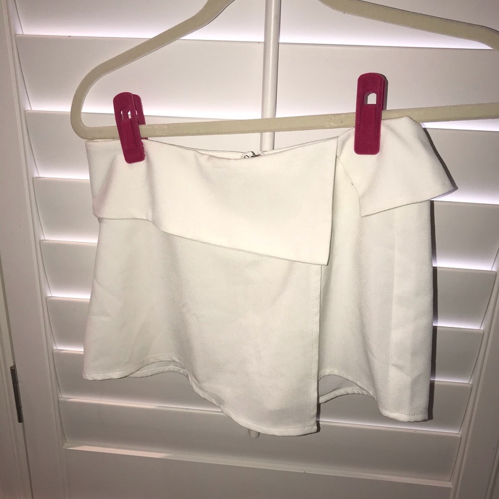 White Skort